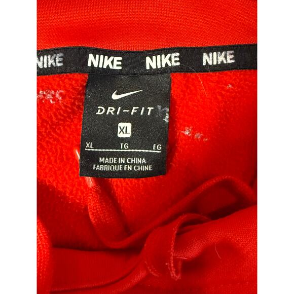 Nike Dri-Fit Liberty Flames Hoodie XL Red College Athletic Pullover - Picture 4 of 9